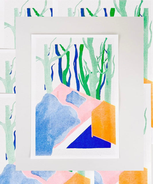 A Forest - RISO print